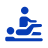 Icon of a person receiving a massage or physical therapy.